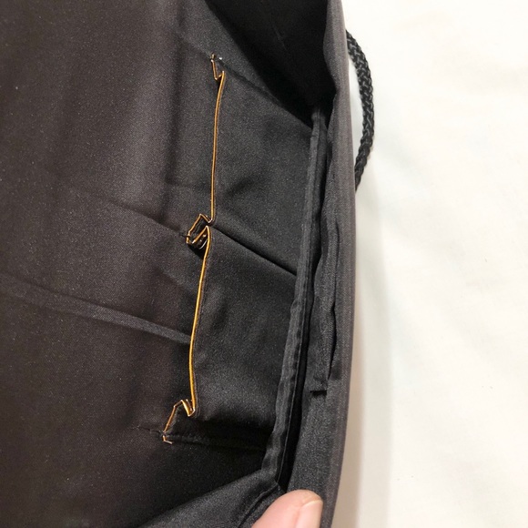 NWOT Black Velvet Beaded Mini Bag w/Shoulder Strap - Picture 10 of 11